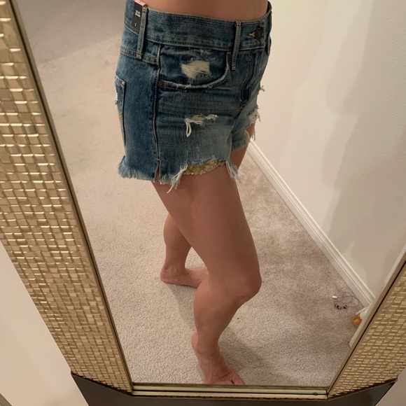 Rare Abercrombie & Fitch gold sequin pocket size 2 - Picture 8 of 8